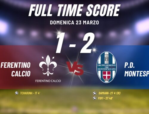 Ferentino Calcio vs Montespaccato: una partita combattuta, decisa nel finale (1-2)